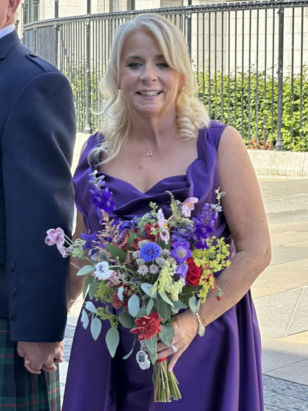 A Granite Glow and a Gown to Match